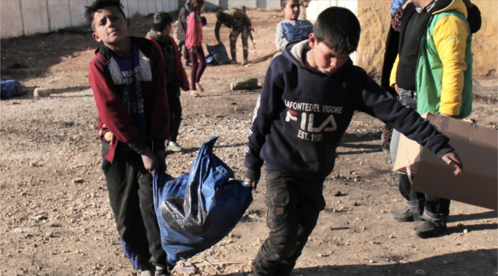 سوريا - حقيبة مساعدات الفحم